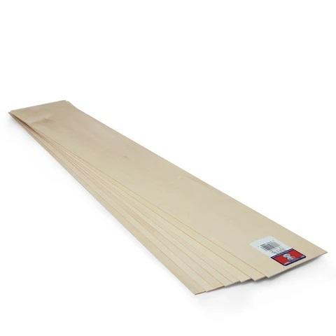 MIDWEST PRODUCTS 4404 Basswood Sheet, 24 in L, 4 in W, Basswood 10 Pack  #VORG2005114, 4404