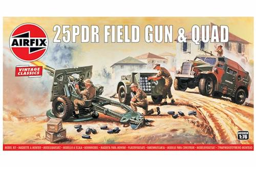 AIR01305 1/76 25 PDR FIELD GUN & QUAD
