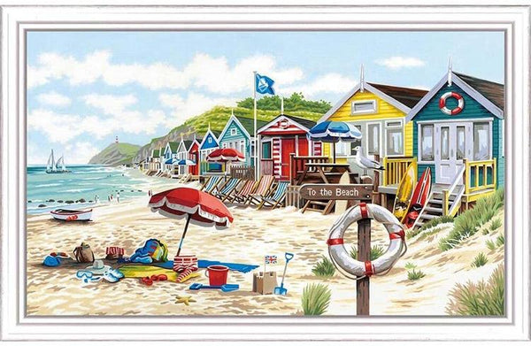 DIM7391794 TO THE BEACH PAINT BY NUMBER