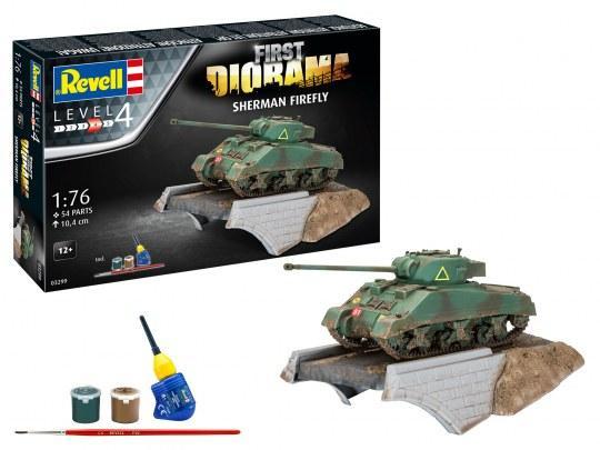 REV03299 1/76 SHERMAN FIREFLY DIORAMA