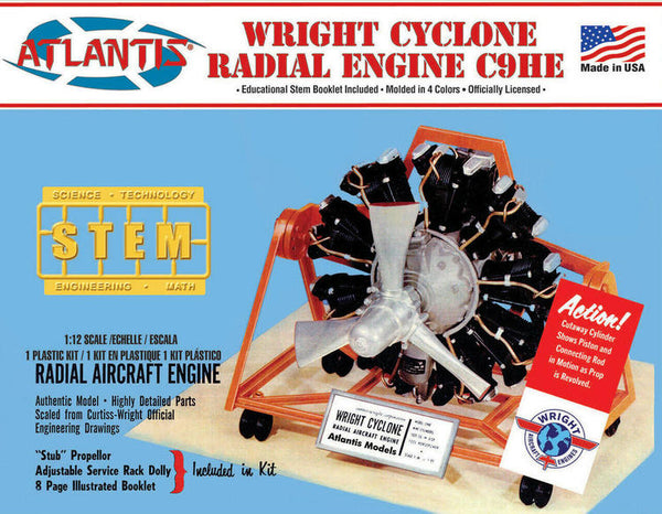 ATLM6052 1/12 WRIGHT CYCLONE RADIAL ENGINE C9HE