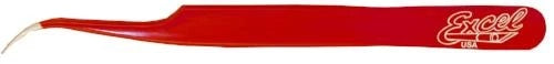 EXC30426 ULTRA FINE POINT TWEEZER SLANT (RED)