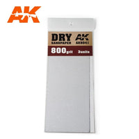 AK9041 DRY SANDPAPER 800 GRIT