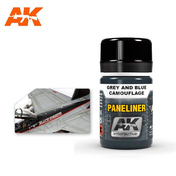 AK2072 AK Interactive Paneliner For Grey And Blue Camouflage 35ml