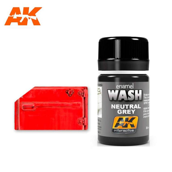 AK677 AK Interactive Neutral Grey For White/Black Wash
