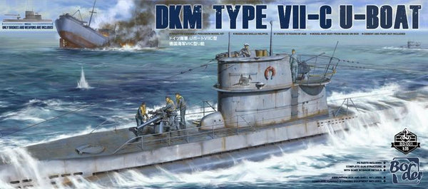 BS001 1/35 DKM TYPE VII-C U-BOAT (BRIDGE & WEAPONS)