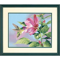 DIM91419 HIBISCUS HUMMINGBIRD PAINT BY NUMBER