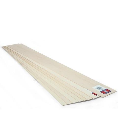 MID4303 BASSWOOD SHEET 3/32 X 3 X 24"
