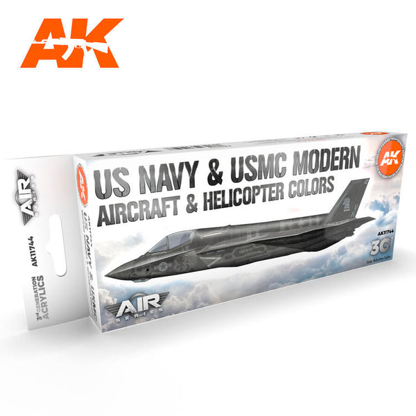 AK11744 AK Interactive 3G Air - US Navy & USMC Modern Aircraft & Helicopter SET