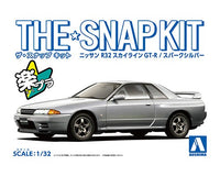 AOS063569 1/32 SNAP KIT #14-D Nissan R32 Skyline GT-R (Spark Silver)