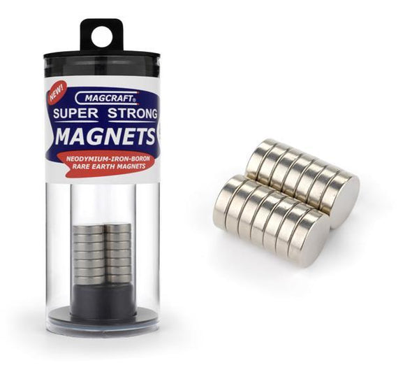 MAGNSN0802 RARE EARTH MAGNETS 12.7 X 3.2MM (40)