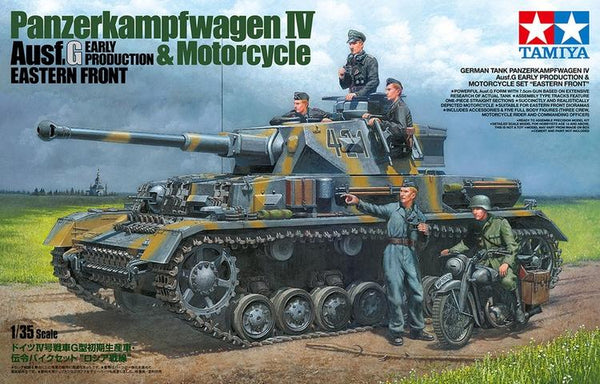 TAM25208 1/35 PZKPFW.IV AUSF G & MOTORCYCLE