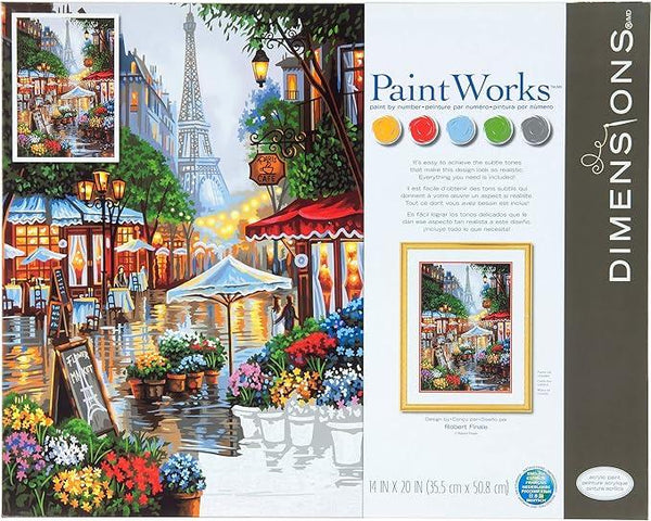 DIM91741 SPRINGTIME IN PARIS PAINT BY NUMBER