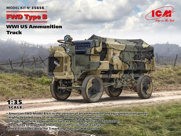 ICM35656 ICM 1/35 FWD Type B, WWI US Ammunition Truck