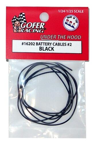 GOF16202 BATTERY CABLES #2 BLACK