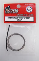 GOF16116 PLUG WIRES W/BOOT GREY