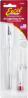 EXC19001 #1 KNIFE w/5 EXTRA #11 BLADES & SAFETY CAP