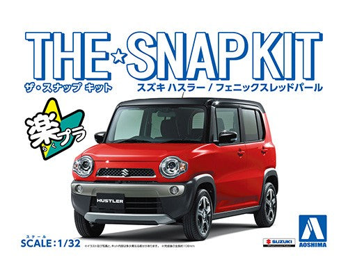 AOS05414 Aoshima 1/32 SNAP KIT #01-A Suzuki HUSTLER (Phoenix Red Pearl)