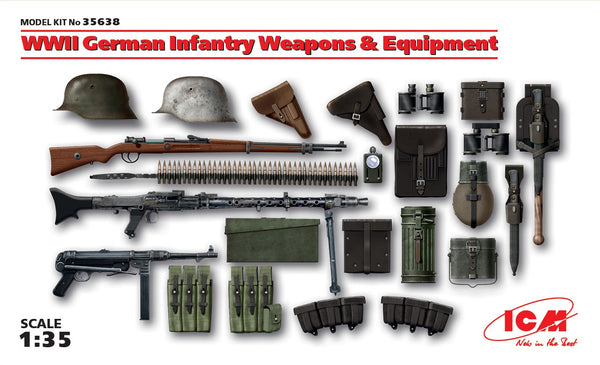 ICM35638 ICM 1/35 WWII German Infantry Weapons & Equipment