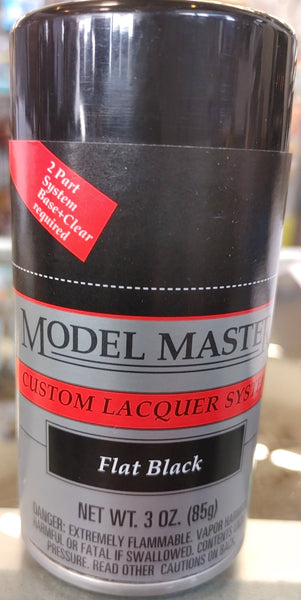 TES28134 FLAT BLACK CUSTOM LACQUER SPRAY - SPECIAL BUY!