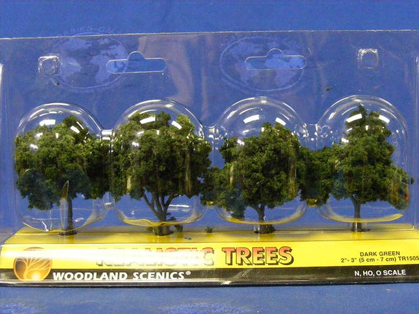 WSTR1505 DARK GREEN TREES 2-3"