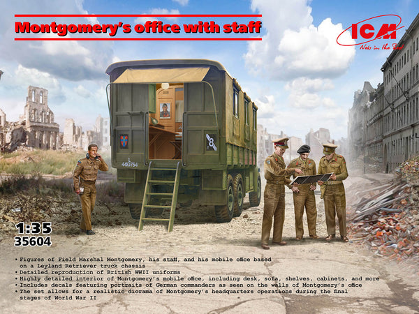 ICM35604 1/35 MONTGOMERY'S OFFICE W/STAFF