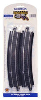 BAC44403 E-Z TRACK 22" RADIUS CURVED STEEL RAIL (4)