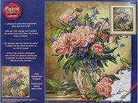 DIM91382 PEONY FLORAL PAINT BY NUMBER