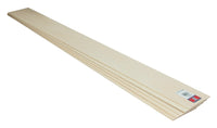 MID4003 BASSWOOD SHEETS 3/32" x 3"x 36"