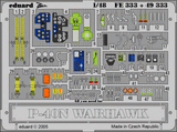 EDU49333 Eduard P-40N Warhawk Photo-Etched Detail Set (1/48 Scale)
