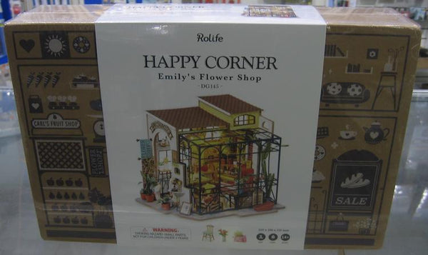 DG145 DIY HOUSE EMILY'S FLOWER SHOP HAPPY CORNER