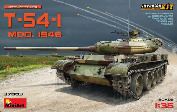 MIN37003 1/35 T-54-I SOVIET MEDIUM TANK w/INTERIOR