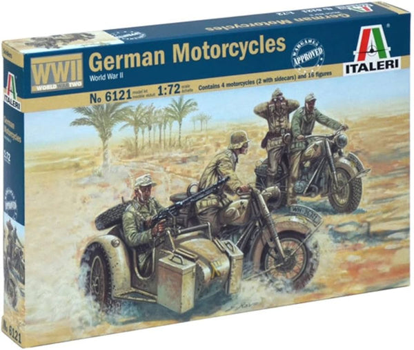 ITA6121 1/72 GERMAN MOTORCYCLES