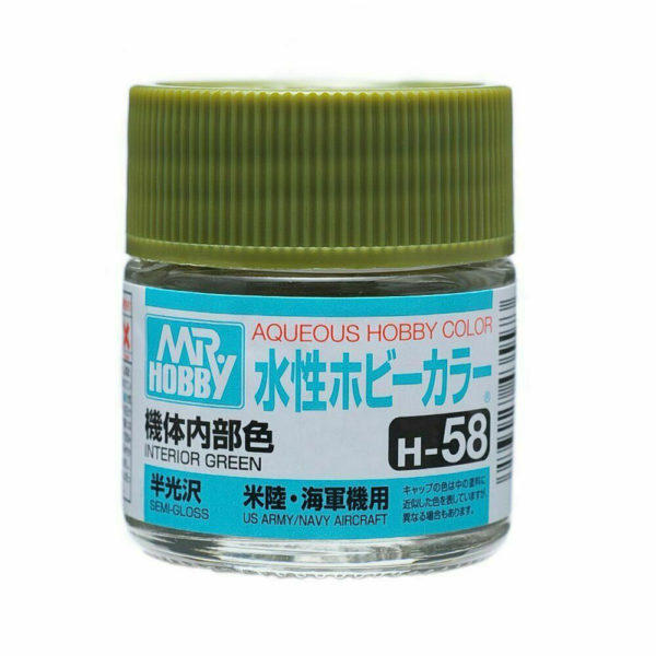 H58 SEMI-GLOSS INTERIOR GREEN 10ML