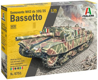 ITA6751  1/35 SOMOVENTE M43 da 105/25 BASSOTTO