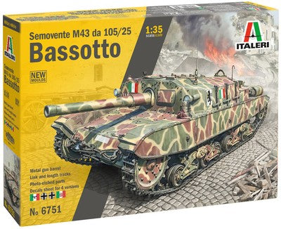 ITA6751  1/35 SOMOVENTE M43 da 105/25 BASSOTTO