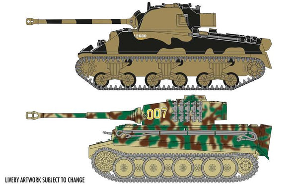 AIR50186 1/72 TIGER 1 VS SHERMAN FIREFLY STARTER SET