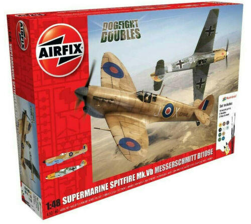 AIR50160 1/48 DOGFIGHT DOUBLES SUPERMARINE SPITFIRE MK.VB MESSERSCHMITT BF109E