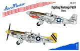 AM48211 AEROMASTER 1/48 FIGHTING MUSTANGS P-51B PART 1