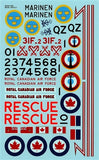 BD20 BELCHER BITS 1/48 RCAF H-21 Flying Banana Decals