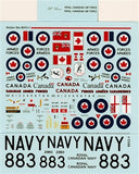BD22 BELCHER BITS 1/48 CANADIAN T-33 SILVER STAR DECALS