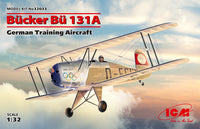 ICM32033 1/32 BUCKER BU 131A GERMAN TRAINING AIRCRAFT