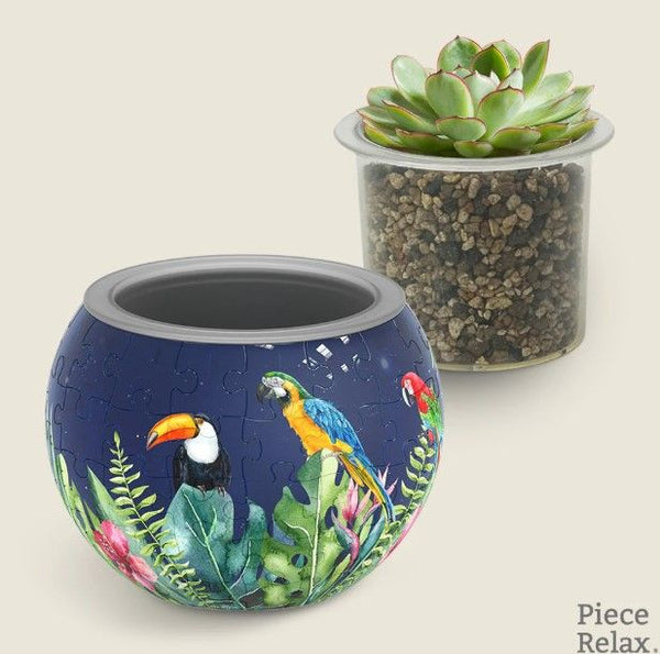 K110680 PIECERELAX BIRD OF PARADISE PUZZLE PLANTER 80 Pce