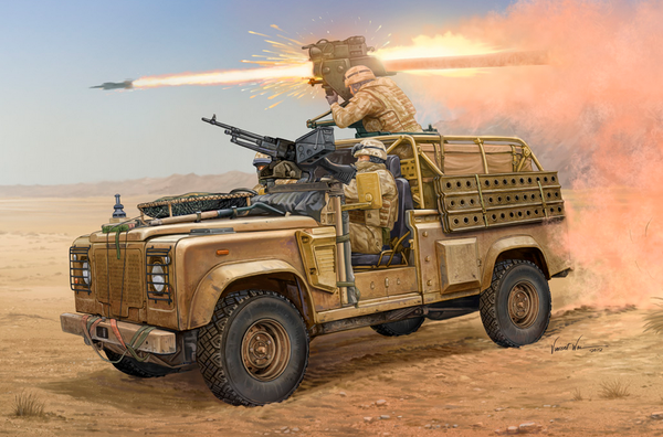 HB82447 Hobby Boss 1/35 Land Rover WMIK w/ MILAN ATGM