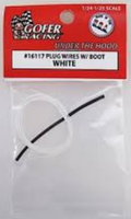 GOF16117 PLUG WIRES W/BOOT WHITE