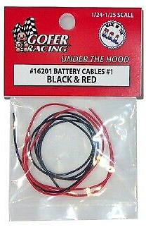 GOF16201 BATTERY CABLES #1 BLACK & RED