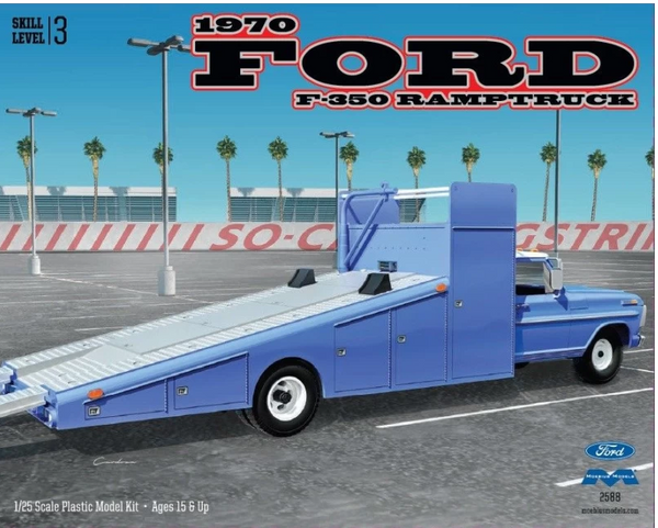 MOE2588 1/25 1970 FORD F-350 RAMPTRUCK
