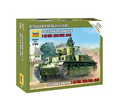ZVE6247 1/100 SOVIET MEDIUM TANK T-28 MOD. 1936/MOD.1940