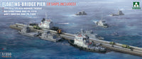 TAK6015 Takom 1/350 Floating-Bridge Pier (8 Ships Included) + Type192&Type192A Harbour Tugboat + Multifunctional Boat PR.23370 & Anti-Sabotage Boat PR.21980