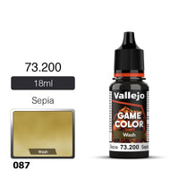 VAL73200 GAME COLOUR WASH SEPIA 18ML